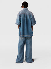Stella McCartney Popper-Studded Bootcut Washed Denim Jeans