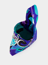 Pucci Turquoise and Blue Orchidee Emilio Silk Bag