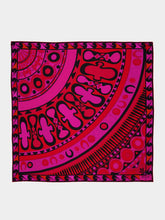Pucci Fuchsia and Black Soleil Print Silk Carré