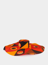 Pucci Black and Orange Occhi Print Cotton Sun Hat