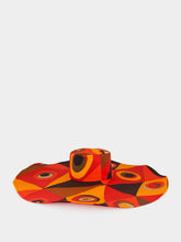 Pucci Black and Orange Occhi Print Cotton Sun Hat
