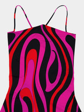 Pucci Fuchsia and Black Marmo Print Mini Dress
