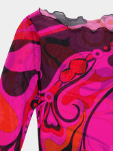 Pucci Fuchsia and Black Orchidee Tulle Dress