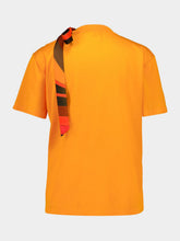 Pucci Orange T-Shirt with Silk Scarf Detail