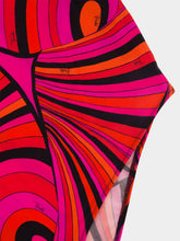 Pucci Fuchsia and Black Iride Print Swimsuit
