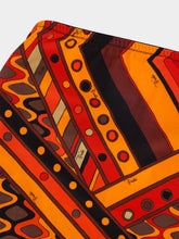 Pucci Black and Orange Vivara Print Bandeau Swimsuit