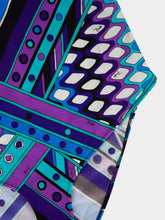 Pucci Turquoise and Blue Vivara Print Swimsuit