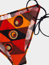 Pucci Black and Orange Occhi Bikini Bottom