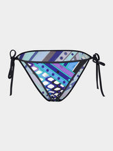 Pucci Turquoise and Blue Vivara Print Bikini Bottom