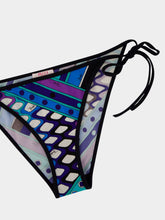 Pucci Turquoise and Blue Vivara Print Bikini Bottom