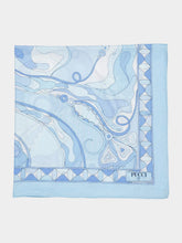 Pucci Pale Blue Orchidee Print Sarong