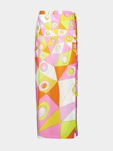 Pucci Occhi Print Cotton Sarong Skirt