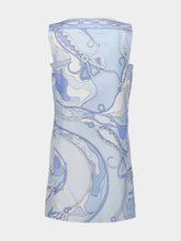 Pucci Pale Blue Orchidee Silk Mini Dress