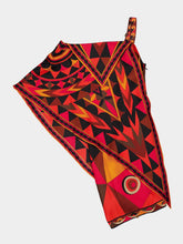 Pucci Orange and Black Occhi Print Dress