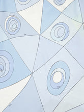 Pucci Pale Blue Occhi Print Silk Dress
