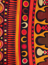 Pucci Black and Orange Soleil Print Satin Halter Maxi Dress