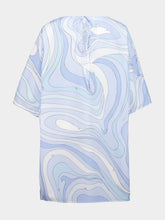 Pucci Pale Blue Print Cotton Kaftan