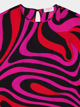 Pucci Fuchsia and Black Marmo Silk Kaftan