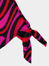 Pucci Fuchsia and Black Marmo Silk Kaftan