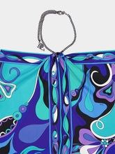 Pucci Turquoise and Blue Orchidee Chain Top