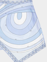 Pucci Pale Blue Iride Silk Scarf Skirt