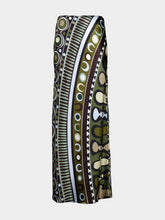 Pucci Khaki and Blue Soleil Print Satin Skirt