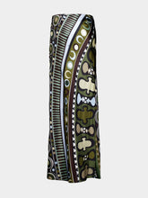 Pucci Khaki and Blue Soleil Print Satin Skirt