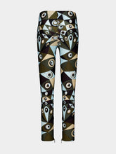 Pucci Khaki and Blue Occhi Print Leggings