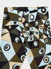 Pucci Khaki and Blue Occhi Print Leggings