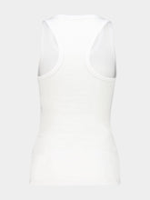 Stella McCartney Pure White Crystal Star Racerback Tank Top