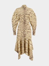 Stella McCartney Tiger Print Jersey Midi Dress