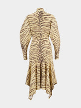 Stella McCartney Tiger Print Jersey Midi Dress