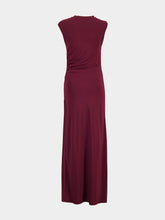Stella McCartney Dark Cherry Satin Maxi Dress