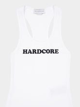 Stella McCartney Pure White Hardcore Slogan Tank Top