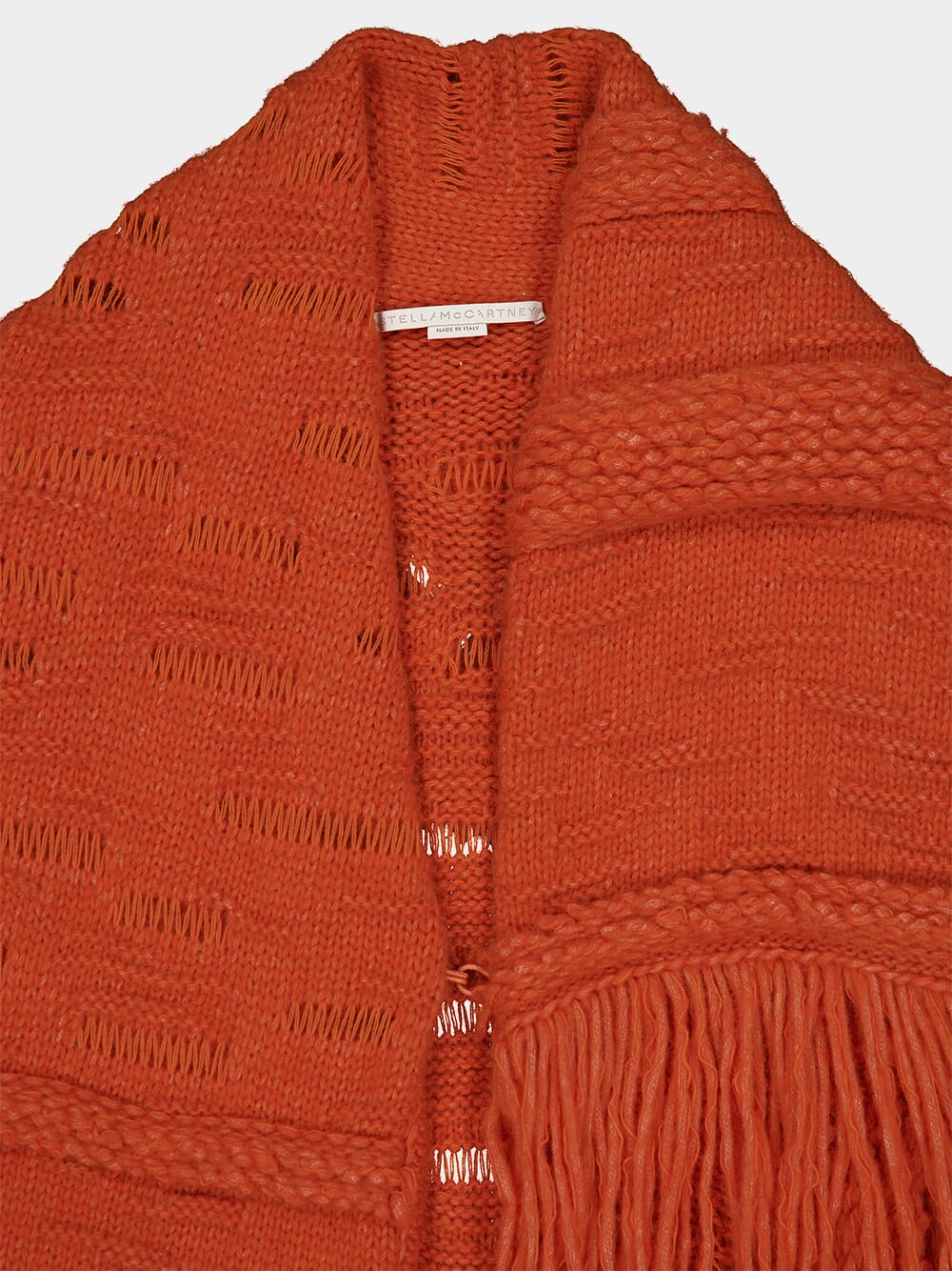 Tangerine Alpaca Wool Knit Cardigan