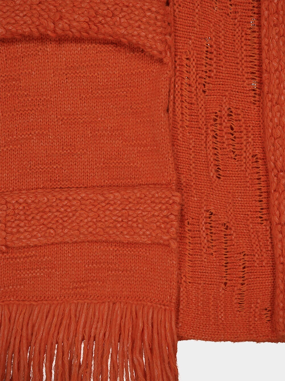 Tangerine Alpaca Wool Knit Cardigan