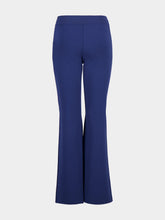 Stella McCartney Navy Iconic Flared Knit Trousers