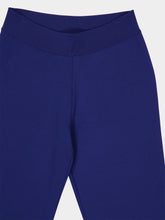 Stella McCartney Navy Iconic Flared Knit Trousers