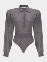 Stella McCartney Grey Long-Sleeve Bodysuit
