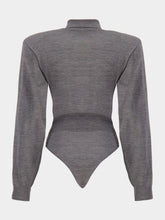 Stella McCartney Grey Long-Sleeve Bodysuit