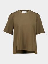 Stella McCartney Brown Compact Knit Short Sleeve Top