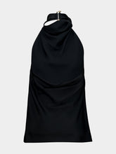 Stella McCartney Black Satin Halterneck Top