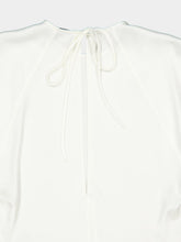 Stella McCartney White Handkerchief Sleeve Satin Top