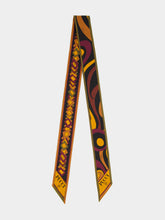 Pucci Bordeaux and Gold Mixed Print Silk Bandeau