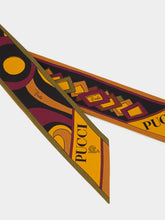 Pucci Bordeaux and Gold Mixed Print Silk Bandeau