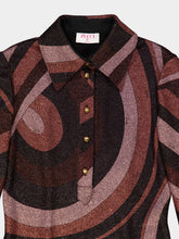 Pucci Brown and Pink Iride Lurex Maxi Dress