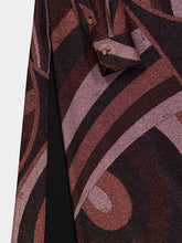 Pucci Brown and Pink Iride Lurex Maxi Dress