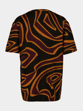 Pucci Bordeaux and Gold Labirinto Wool Knit Top