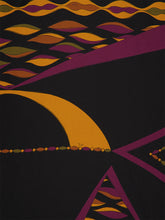 Pucci Bordeaux and Gold Nawaho Print Silk Kaftan