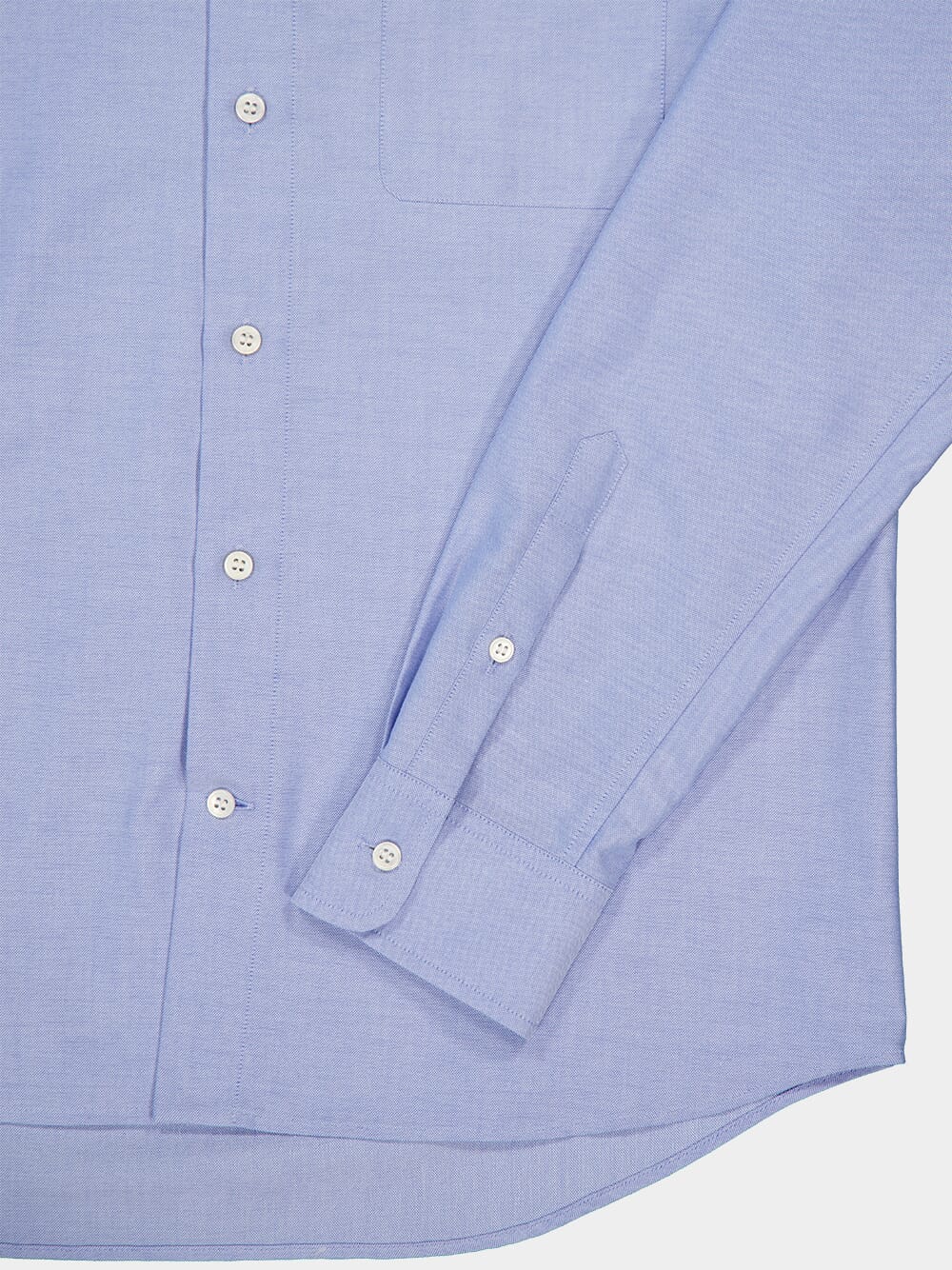 Sky Blue VLogo Embroidered Cotton Shirt